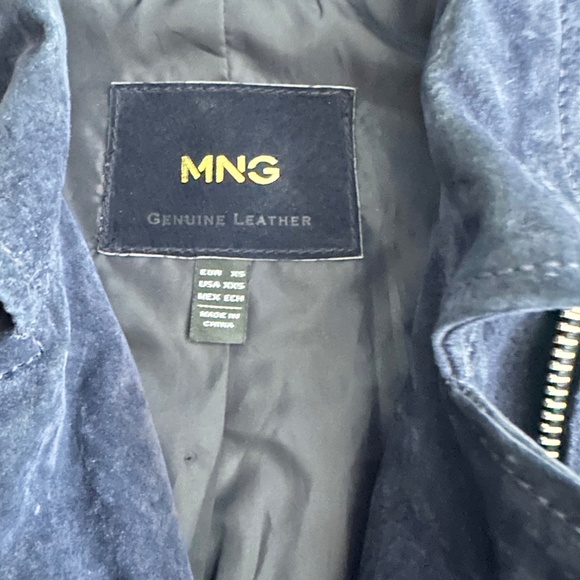 Mango - Blue Suede Jacket - Picture 5 of 13